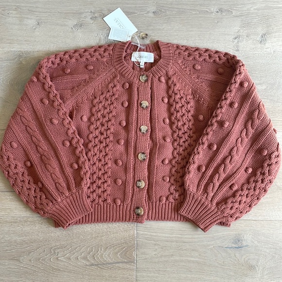 NWT The Great. The Mountainside Cardigan in Malt. Size 0. - Picture 2 of 7